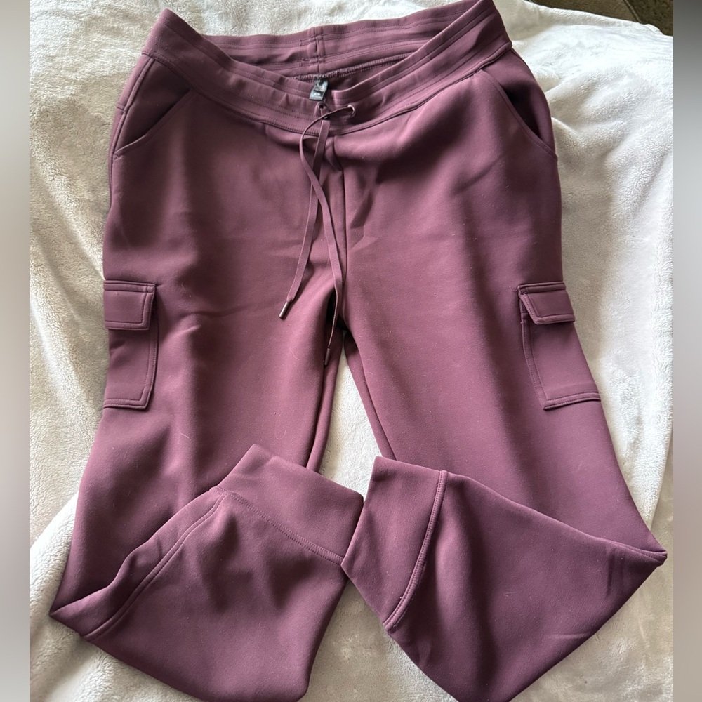 32 Degrees Plum Cargo Joggers
